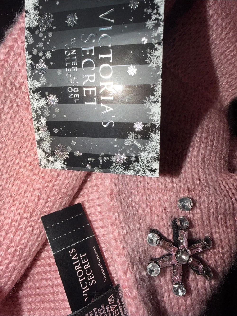 Victoria's Secret Pink Embellished Knit Turban Headband